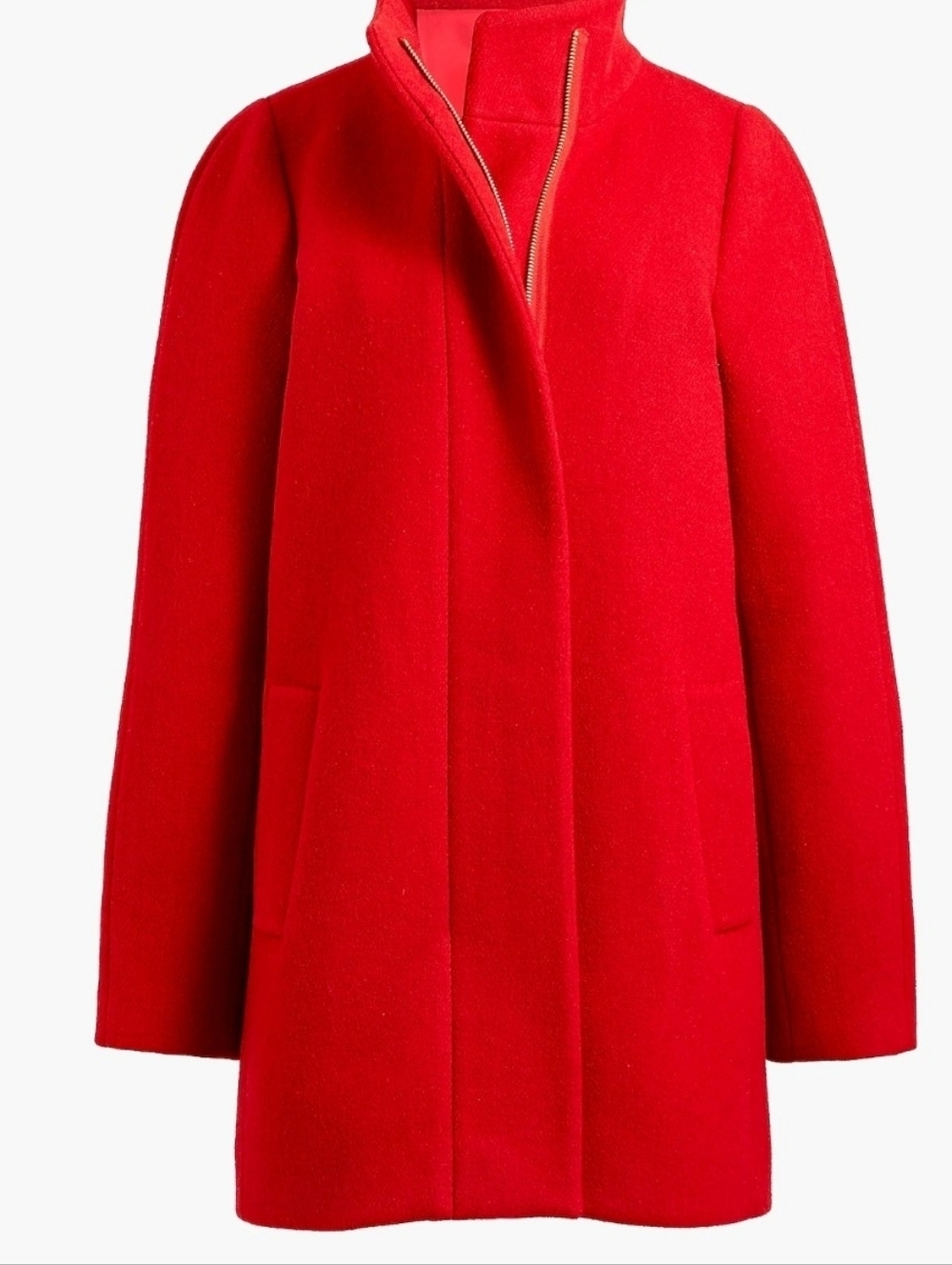 J..Crew Cocoon coat in Italian stadium-cloth wool blend Size 4 NWOT - Picture 11 of 11
